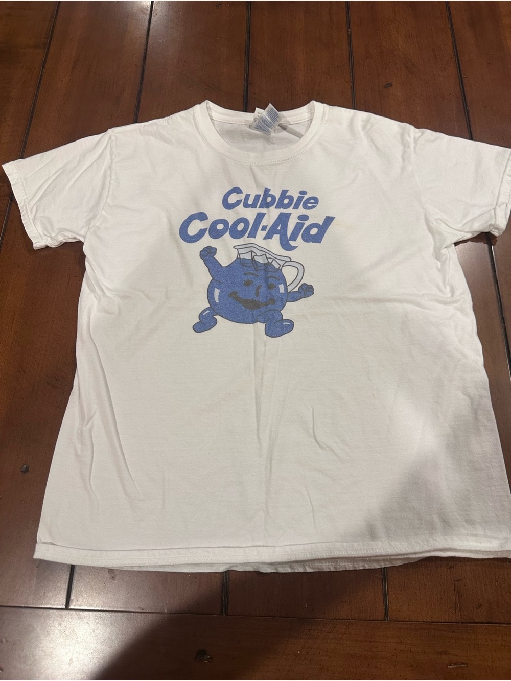 Cubbie Cool-Aid Graphic T-Shirt Men’s Medium White Gildan Softstyle 100% Cotton